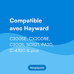 Filtre compatible avec Hayward SwimClear C200SE / CX200XRE pour piscine Filtre compatible avec Hayward SwimClear C200SE / CX200XRE pour piscine