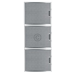 Filtre à graisse en métal 300x250mm (3pcs) d'origine Siemens 212454 / 00212454