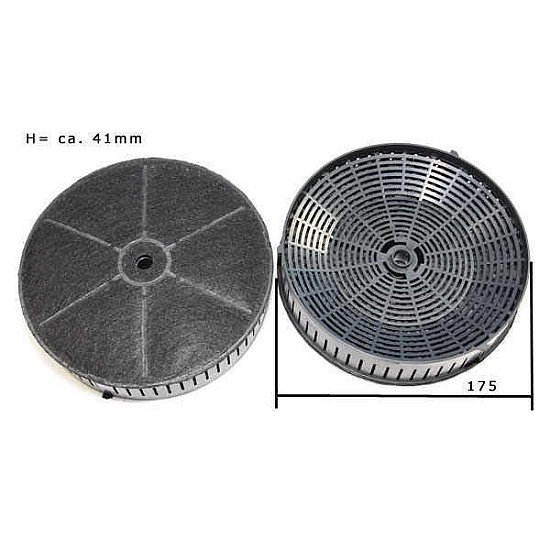 Filtre à charbon Alapure pour Smeg 693410789 / KITFC500 (2 St.) Filtre à charbon Alapure pour Smeg 693410789 / KITFC500 (2 St.)