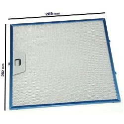 Filtre à graisse en métal Alapure pour Faber 1330063586 288x282x7mm par Alapure