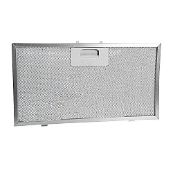 Filtre à graisse en métal 327x177mm pour Bauknecht 480122101731 par Alapure 