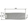Alapure Metal filter suitable for Whirlpool 481248058305 533x177x10mm Alapure Metal filter suitable for Whirlpool 481248058305 533x177x10mm