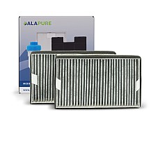 Filtre à charbon Alapure HFK3975 – Compatible avec Miele DKF19-P / FWKM-1423 (lot de 2)