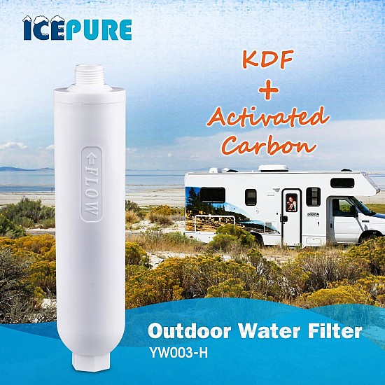 Filtre à eau pour caravane / Filtre à eau pour camping-car avec tuyau dAlapure OWF003 Filtre à eau pour caravane / Filtre à eau pour camping-car avec tuyau dAlapure OWF003