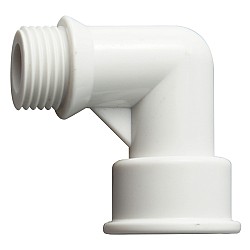 Adaptateur de connexion pour filtre de douche blanc