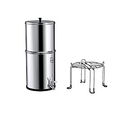 Alapure OWF020 Gravity acier inoxydable 8.5 litres Gravity Filtration SET Alapure OWF020 Gravity acier inoxydable 8.5 litres Gravity Filtration SET