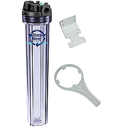 20-inch Filter Housing Set Transparent 2 piece 20-inch Filter Housing Set Transparent 2 piece