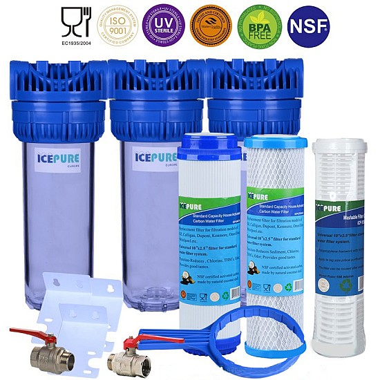 Filtre à eau pour toute la maison avec filtre lavable Filtre à eau pour toute la maison avec filtre lavable