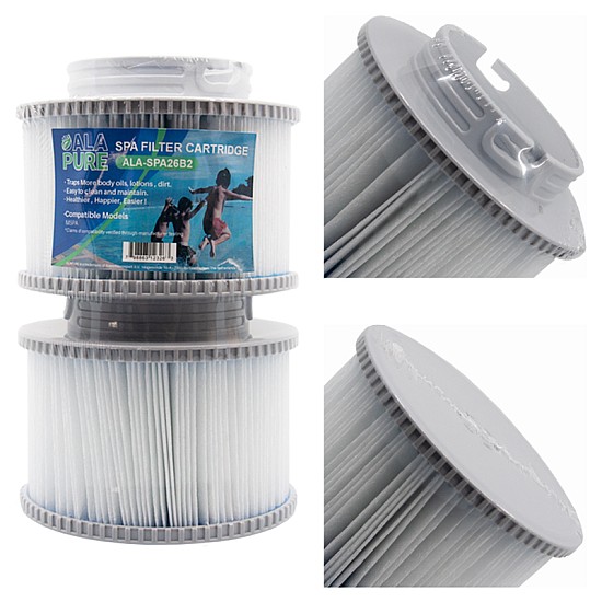 Filtre pour spa Alapure (2pcs) MSpa / SC802 / 40104 avec porte-filtre Filtre pour spa Alapure (2pcs) MSpa / SC802 / 40104 avec porte-filtre