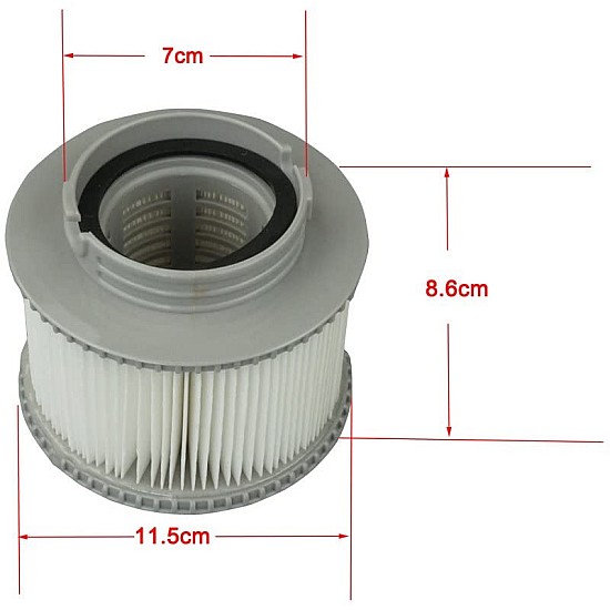 Filtre pour spa Alapure (2pcs) MSpa / SC802 / 40104 avec porte-filtre Filtre pour spa Alapure (2pcs) MSpa / SC802 / 40104 avec porte-filtre