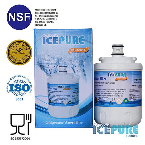 Icepure Filtre à eau adapté à Arcelik 4830310100 Icepure Filtre à eau adapté à Arcelik 4830310100