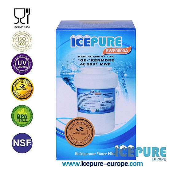 Icepure RWF0600A Filtre à eau pour C00094394 / EFF-6013A Icepure RWF0600A Filtre à eau pour C00094394 / EFF-6013A