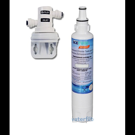 Filtre à eau et tête de filtre Icepure WFC2500A pour AP2-C401-G Filtre à eau et tête de filtre Icepure WFC2500A pour AP2-C401-G