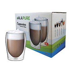 Alapure Scanpart Verres thermo à double paroi pour cappuccino