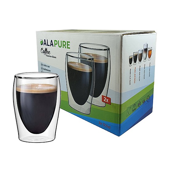 Alapure Coffee Verres thermo à double paroi ALA-GLS21 Alapure Coffee Verres thermo à double paroi ALA-GLS21