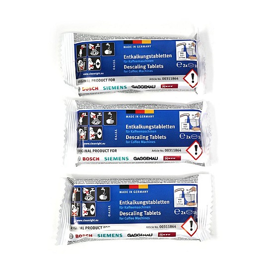 Bosch Pastilles de détartrage 00311864 / 311556 / TCZ6002 / TZ60002 / 311864 Bosch Pastilles de détartrage 00311864 / 311556 / TCZ6002 / TZ60002 / 311864