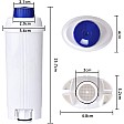 Alapure Filtre à eau pour Delonghi DLSC002 / SER3017