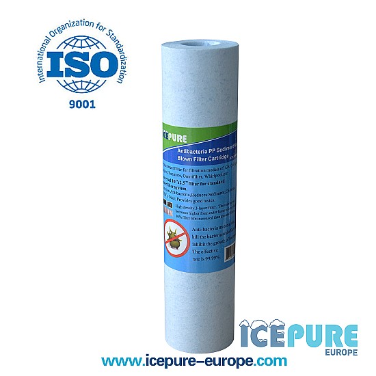 Filtre à sédiments Icepure Anti-Bactérien 5 Micron ICP-YPP10 Filtre à sédiments Icepure Anti-Bactérien 5 Micron ICP-YPP10