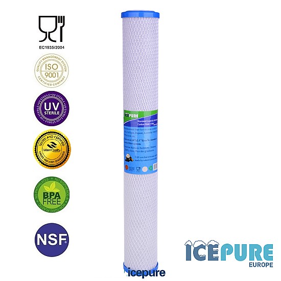 Filtre à charbon Icepure 20 pouces - Carbon Block ICP-CTO20-05 Filtre à charbon Icepure 20 pouces - Carbon Block ICP-CTO20-05