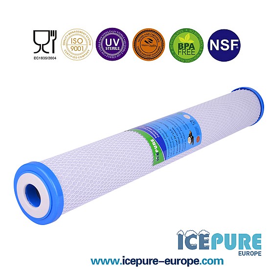 Filtre à charbon Icepure 20 pouces - Carbon Block ICP-CTO20-05 Filtre à charbon Icepure 20 pouces - Carbon Block ICP-CTO20-05