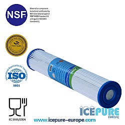 Préfiltre sédimentaire 20 pouces 50 microns de Icepure ICP-PPL20-50 Préfiltre sédimentaire 20 pouces 50 microns de Icepure ICP-PPL20-50