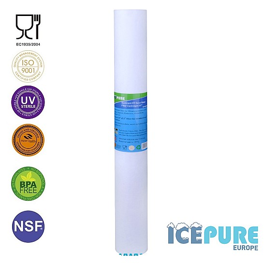 Icepure 20-inch Sediment Filter 5 Micron ICP-PP20-05 Icepure 20-inch Sediment Filter 5 Micron ICP-PP20-05