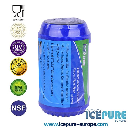Filtre à eau Icepure 5-inch GAC Carbon ICP-GAC5 Filtre à eau Icepure 5-inch GAC Carbon ICP-GAC5