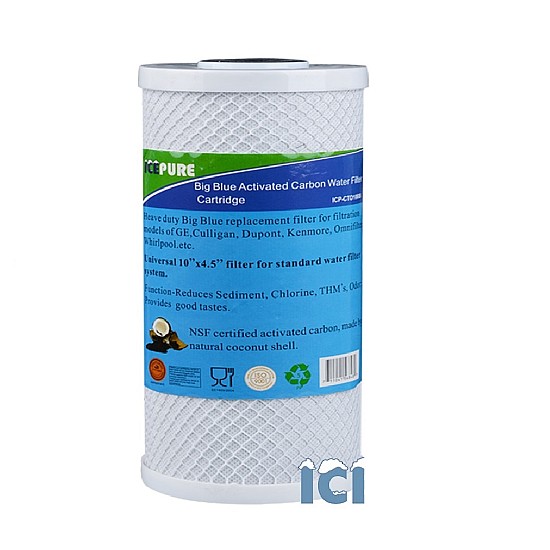 Icepure 10inch Big Blue Carbon Filter - Carbon Block ICP-CTO10BB Icepure 10inch Big Blue Carbon Filter - Carbon Block ICP-CTO10BB