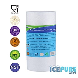 Icepure 10inch Big Blue Sediment Filter 5 Micron ICP-PP10BB-05 Icepure 10inch Big Blue Sediment Filter 5 Micron ICP-PP10BB-05
