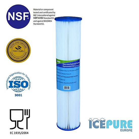 Icepure 20inch Big Blue Pre-Filter 50 Micron ICP-PPL20BB-50 Icepure 20inch Big Blue Pre-Filter 50 Micron ICP-PPL20BB-50