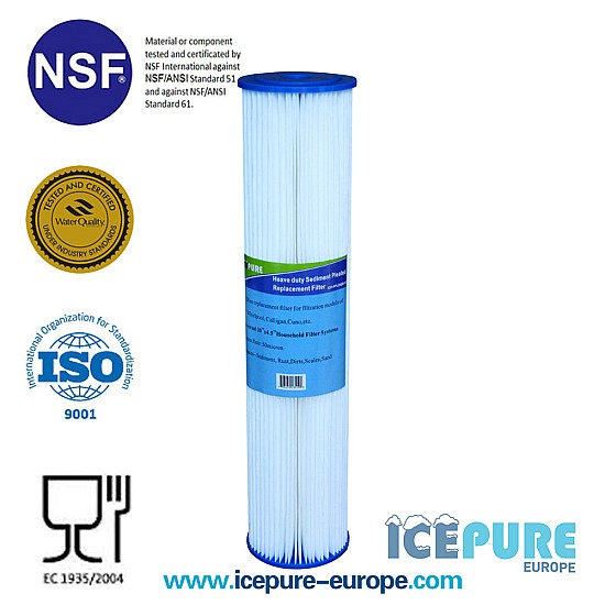 Icepure 20inch Big Blue Pre-Filter 50 Micron ICP-PPL20BB-50 Icepure 20inch Big Blue Pre-Filter 50 Micron ICP-PPL20BB-50