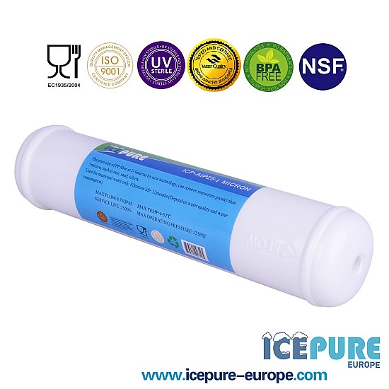 Filtre à sédiments en ligne BIG de Icepure ICP-AIP25 1 micron Filtre à sédiments en ligne BIG de Icepure ICP-AIP25 1 micron