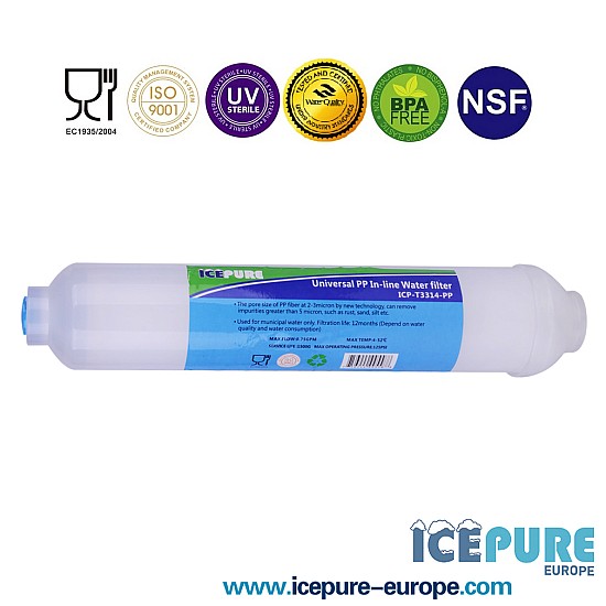 Filtre à sédiments en ligne Icepure ICP-T3314-PP Filtre à sédiments en ligne Icepure ICP-T3314-PP
