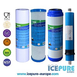 Kit de remplacement pour osmose inverse avec filtre à membrane de 50 GPD Kit de remplacement pour osmose inverse avec filtre à membrane de 50 GPD