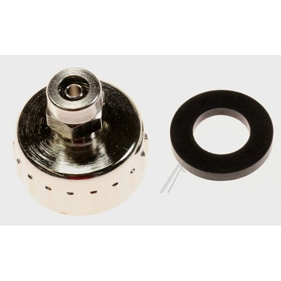 Embout de robinet avec bec chromé Embout de robinet avec bec chromé