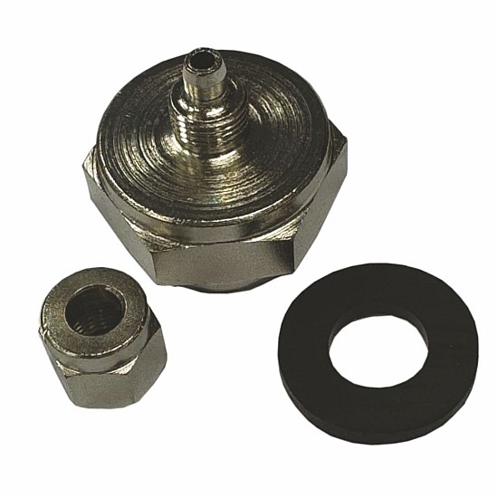 Embout de robinet avec bec vissé chromé Embout de robinet avec bec vissé chromé