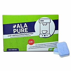 Comprimés détartrants 2-en-1 Alapure 20 g – Compatibles avec Jura 70751 (30 pcs) Comprimés détartrants 2-en-1 Alapure 20 g – Compatibles avec Jura 70751 (30 pcs)
