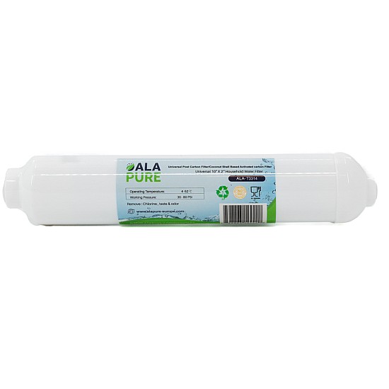 Filtre à eau Alapure adapté au post-carbone en ligne Filtre à eau Alapure adapté au post-carbone en ligne