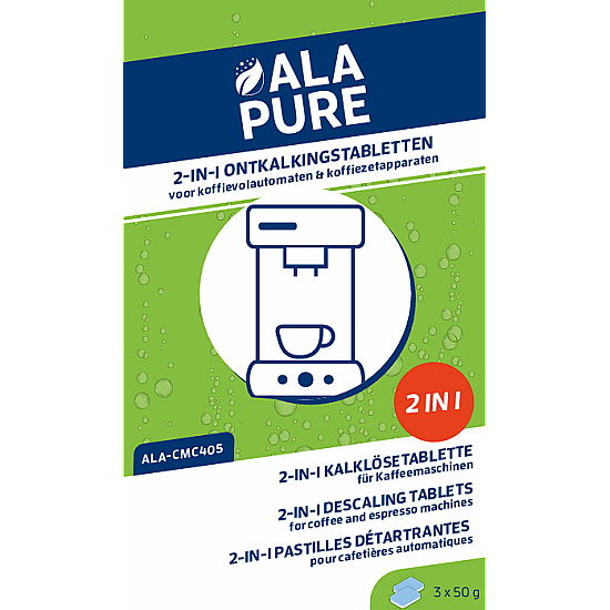Alapure 2 in 1 Descaling tablets suitable for Neff 00311975 / TZ80002 (3x36gr)