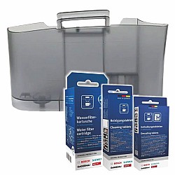 Siemens Maintenance Set Machine à café Réservoir d'eau + Filtre à eau + Détartreur + Nettoyeur 11010303