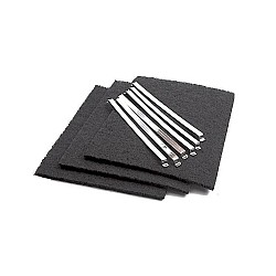 Alapure Carbon filter suitable for Brandt 79X8361 / AK204AE1 (3pcs) Alapure Carbon filter suitable for Brandt 79X8361 / AK204AE1 (3pcs)