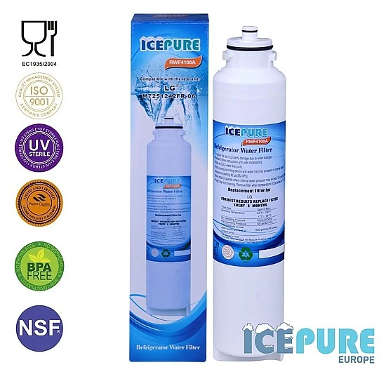 Alapure Filtre à eau pour LG M7251253FR-06 Alapure Filtre à eau pour LG M7251253FR-06