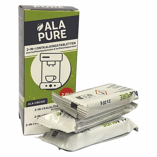 Alapure 2 in 1 Pastilles de détartrage pour Gaggenau 00311975 / VERO series / TCZ8002 (6x20gr) Alapure 2 in 1 Pastilles de détartrage pour Gaggenau 00311975 / VERO series / TCZ8002 (6x20gr)